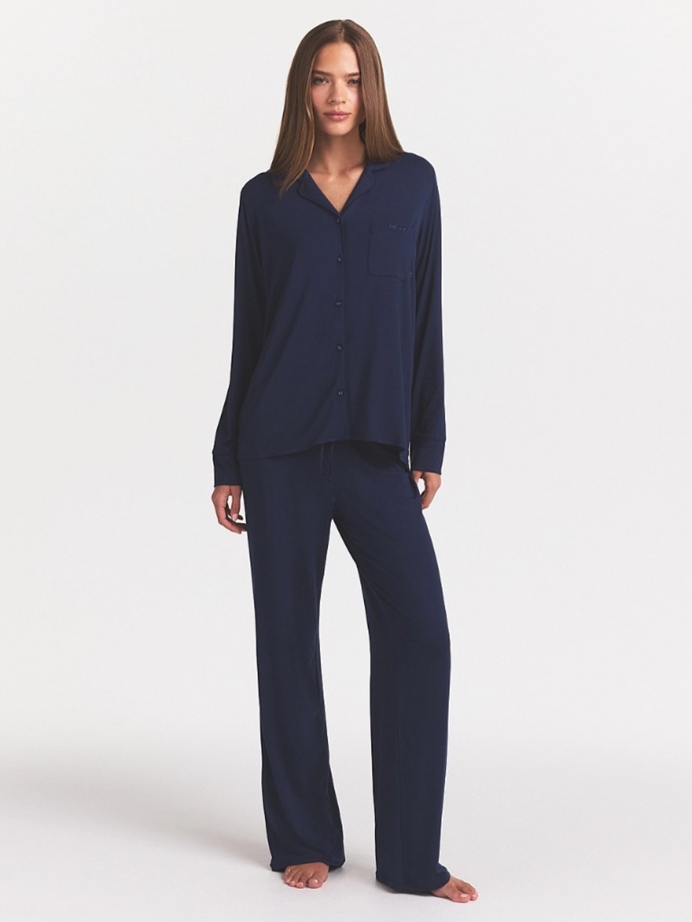 Skims Navy Sleep Set; Excellent Condition, Size M